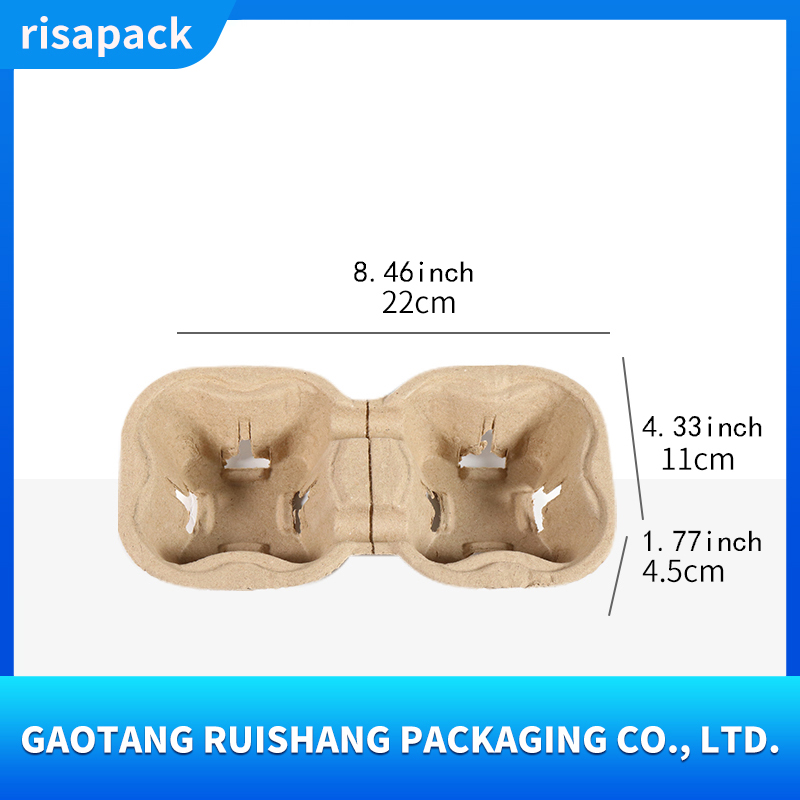 Two-cup tearable cup holder