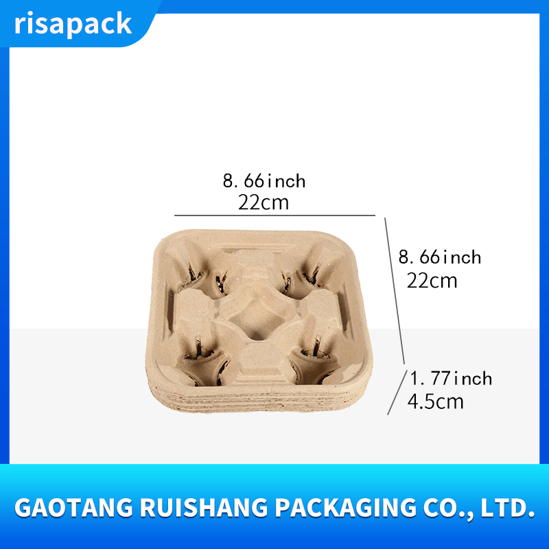 Four-cup non-tearable cup holder